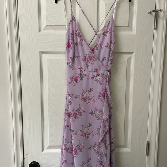 Lulus large floral high low midi dress - Picture 7 of 7